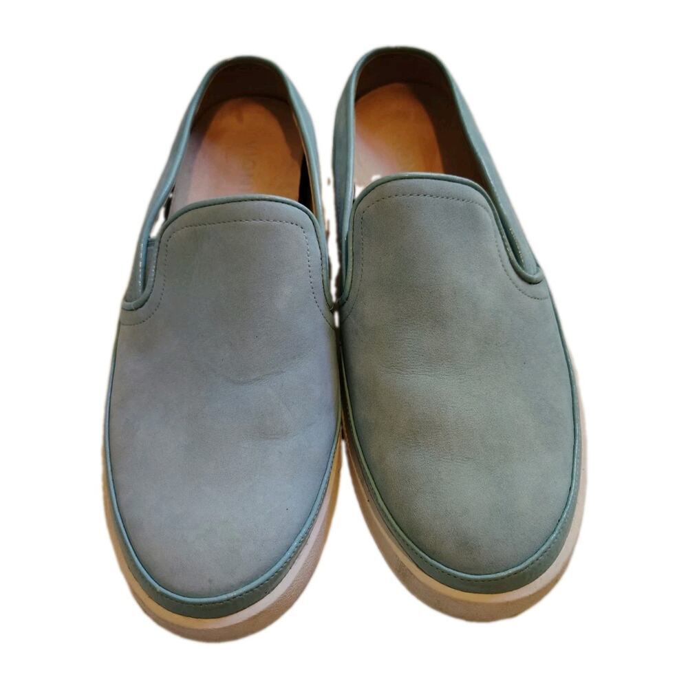 Vionic Effortless Slip-On Backless Mule Sneakers Mint Blue Nubuck Women's Size 8 - Picture 2 of 7
